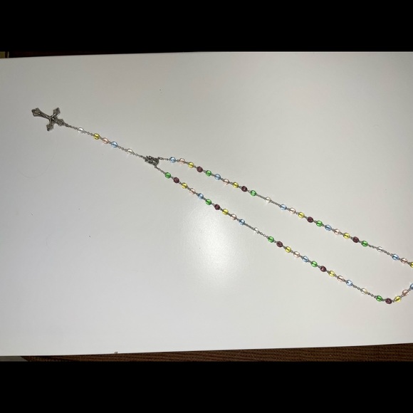 Rosary with real crystal beads - Picture 6 of 15